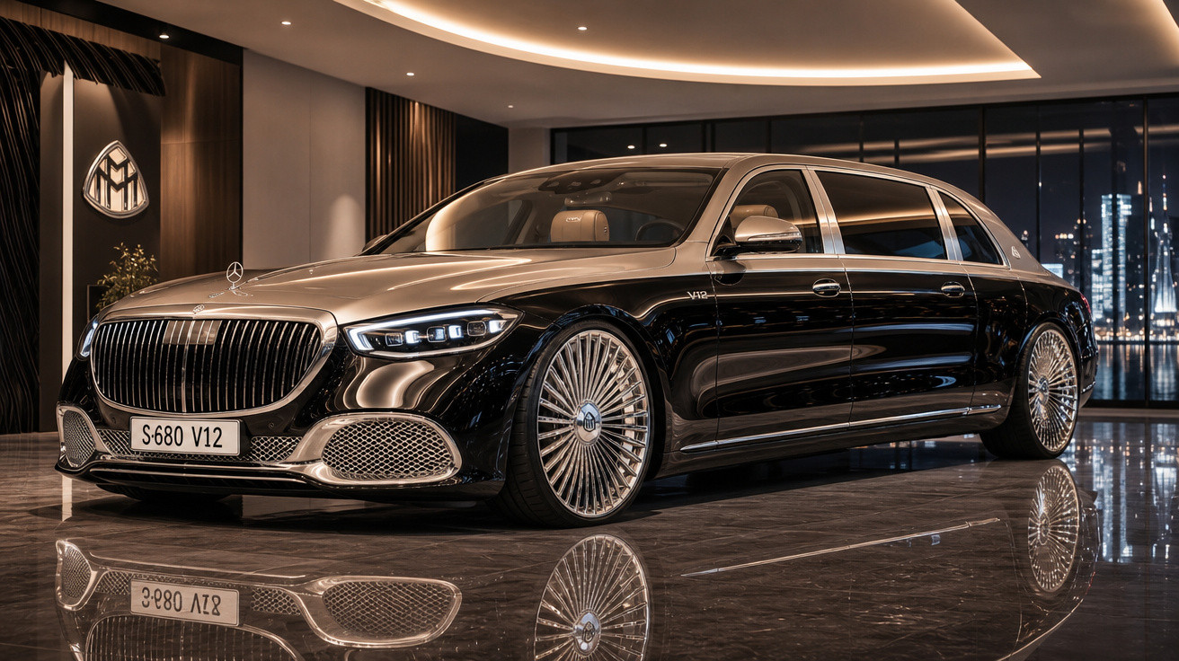 【1 of 600】 Mercedes Maybach S680 Mercedes-Maybach S680 V12 6,0 litros: luxo silencioso com 604 cv