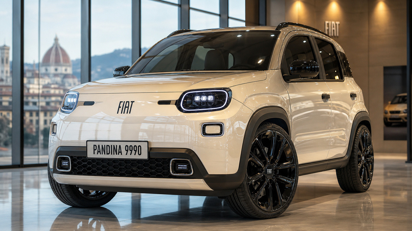 Carro SUV Fiat branco exibido em showroom moderno com rodas pretas e detalhes iluminados nas luzes dianteiras.